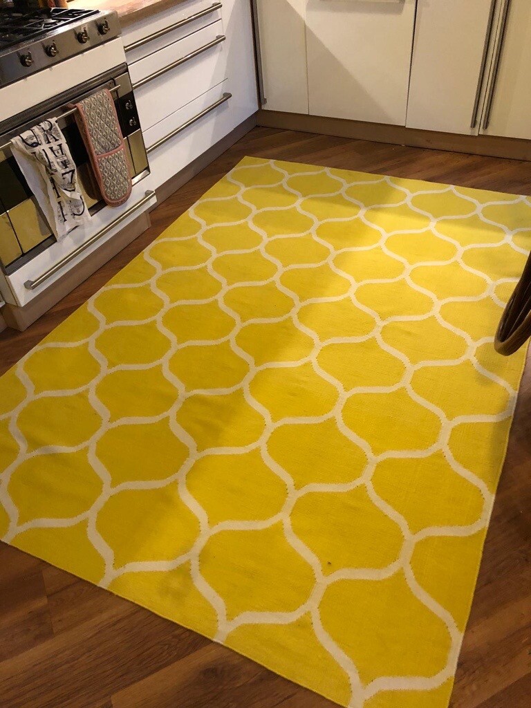 Ikea large yellow Moroccan style rug in Trinity, Edinburgh Gumtree