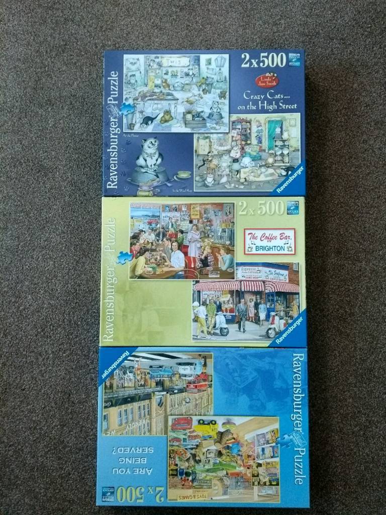 Jigsaw puzzles 500 piece ravensburger (9 puzzles) in Carmarthen