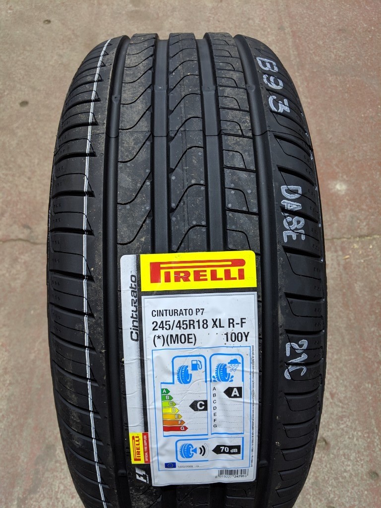 PIRELLI CINTURATO P7 XL 100Y 70DB RUN FLAT TYRES FOR BMW & MERCEDES 245 45 18 in Southside