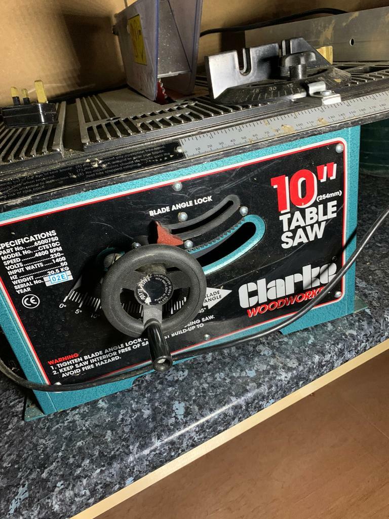 Clarke 10” table saw in Gloucestershire Gumtree
