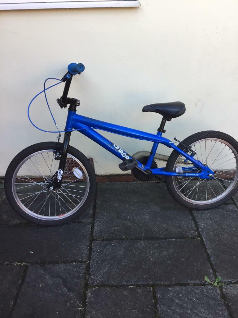 Boys Girls BMX bike Apollo Chaos BMX bike 20” wheels suitable 8yrs and