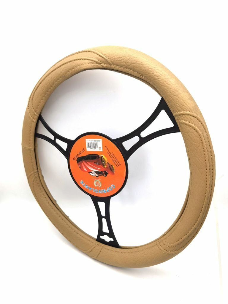 Coprivolante Copri Volante Auto Beige 37-39cm Con Presa Comfort 02012 sus