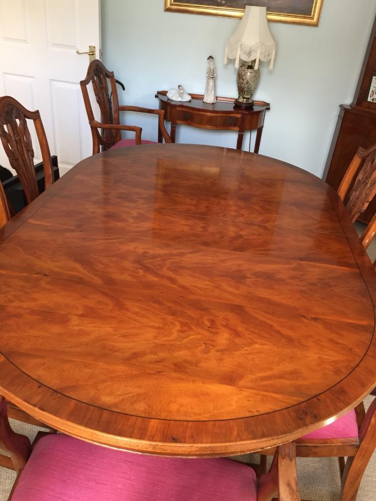 Antique yew dining table and 6 chairs in Kings Lynn, Norfolk Gumtree