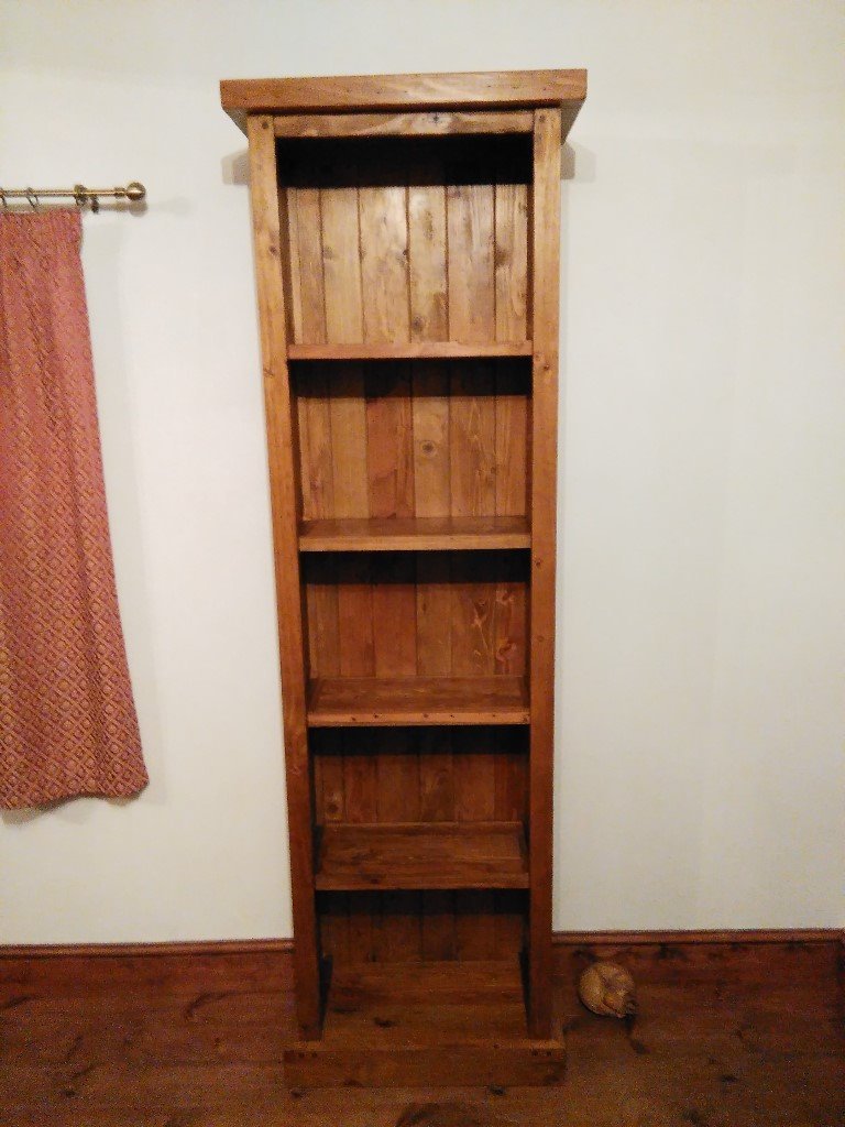 Tall slim pine bookcase. in Norwich, Norfolk Gumtree