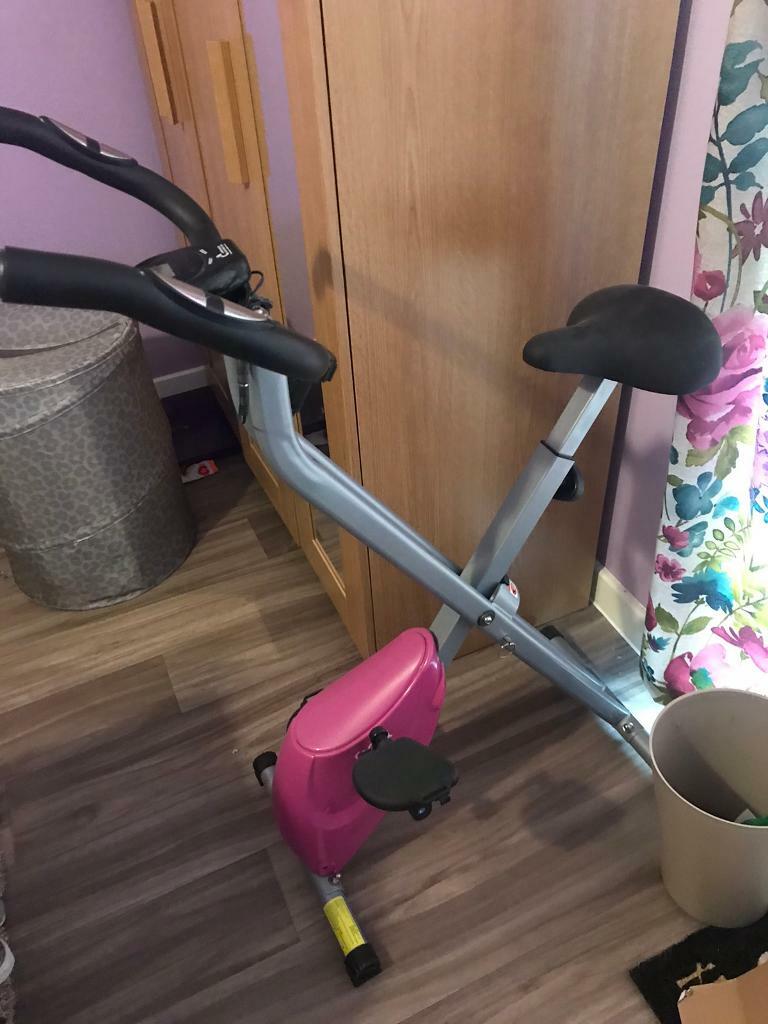 Opti folding magnetic exercise bike pink | in Chelmsford ...
