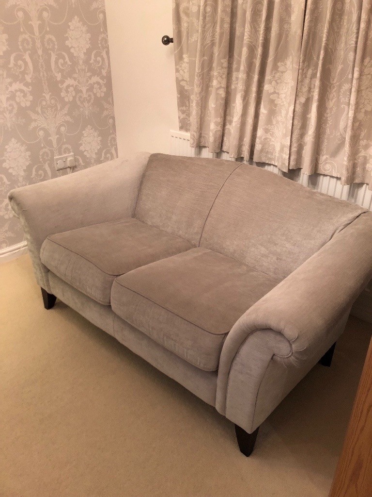 Laura Ashley Grey/Silver Gloucester Fabric 2 Seater Sofa in Exeter, Devon Gumtree