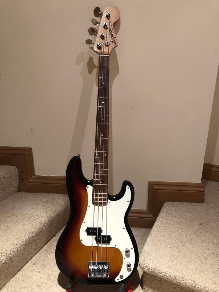 RARE Bass guitar Legend by Aria Precision PBass Brand New Strings