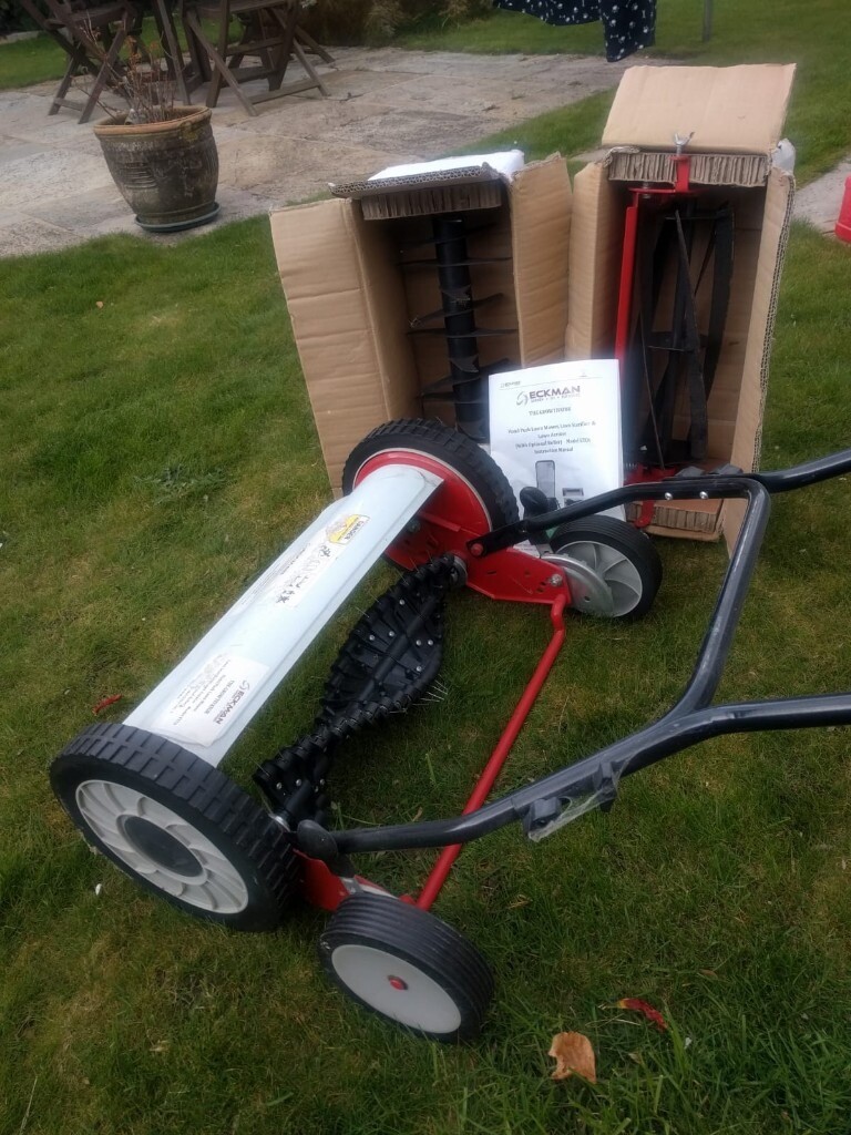 Eckman Push Lawn Mower, Scarifier and Aerator in Sowerby, North