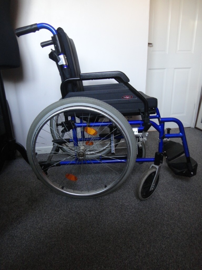 Self propelled Drive Enigma lightweight wheelchair with footrests
