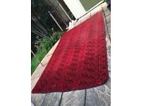 Large vintage Afghan rug