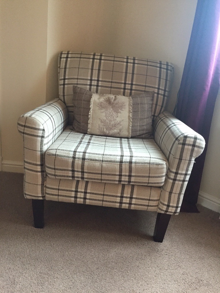 Tartan armchair in Moodiesburn, Glasgow Gumtree