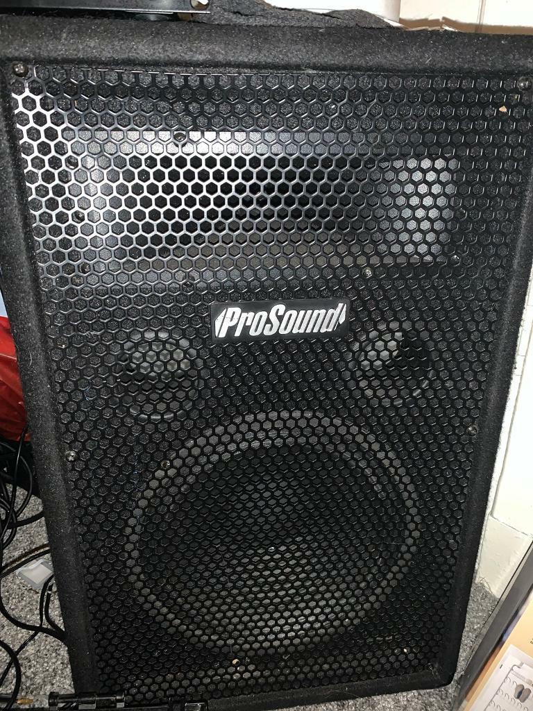 Prosound Speakers and Amp in West Calder, West Lothian Gumtree