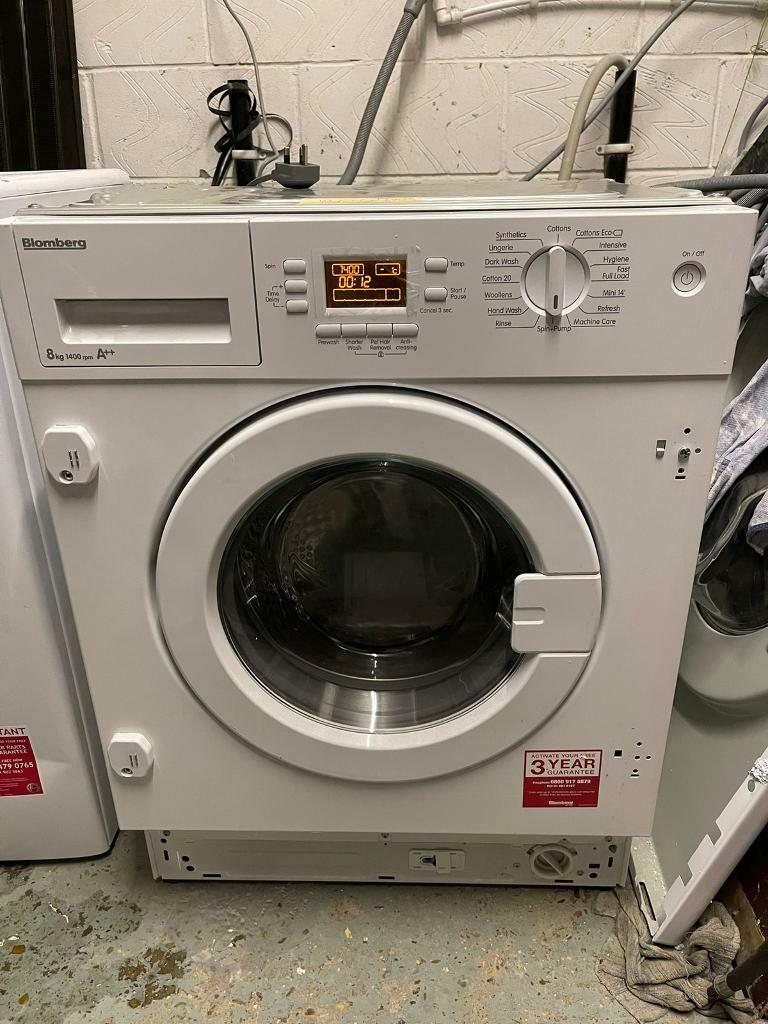 BLOMBERG integrated 8kg washing machine 1400 spin *brand new* 3 years
