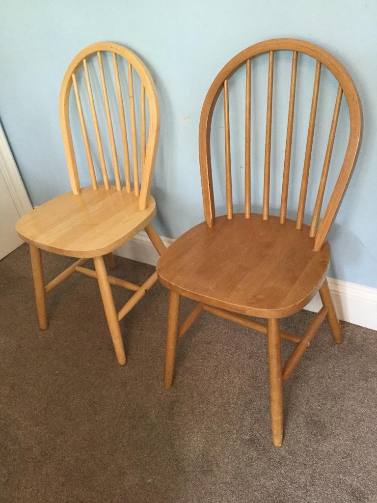 Two Solid Pine Kitchen Chairs In Bassaleg Newport Gumtree