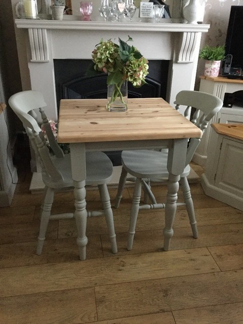 Country Style Solid Pine Table And Two Chairs In Ipswich Suffolk