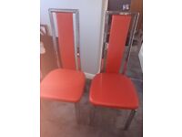 Set of two dining chairs