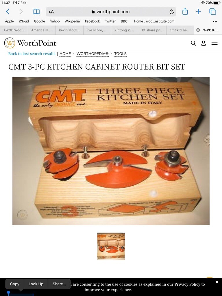 CMT Three Piece Kitchen Set for Routers in Norwich, Norfolk Gumtree