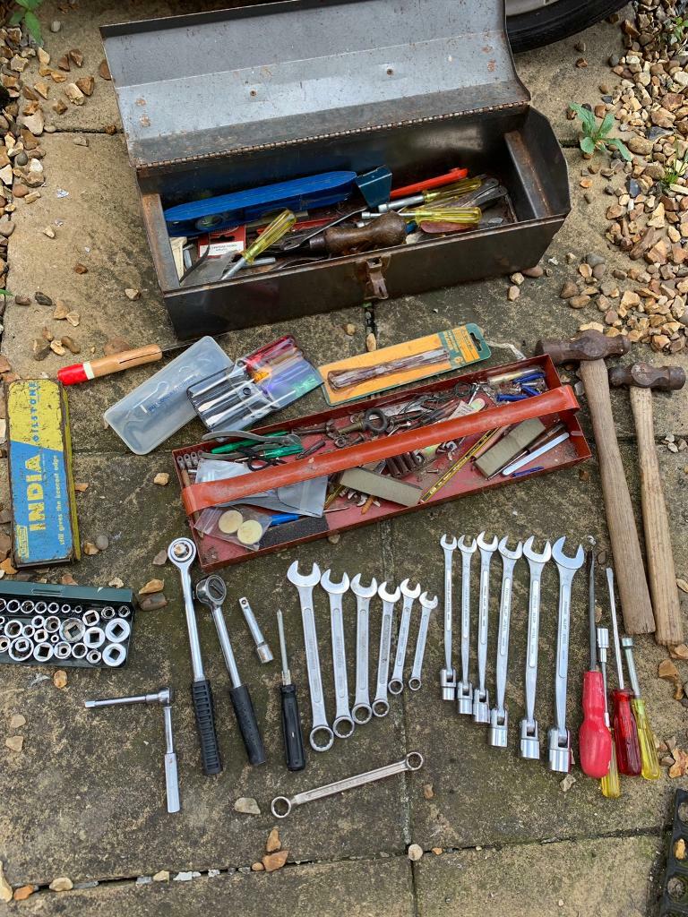 Job lot toolbox full tools with drill in Holbeck, West Yorkshire