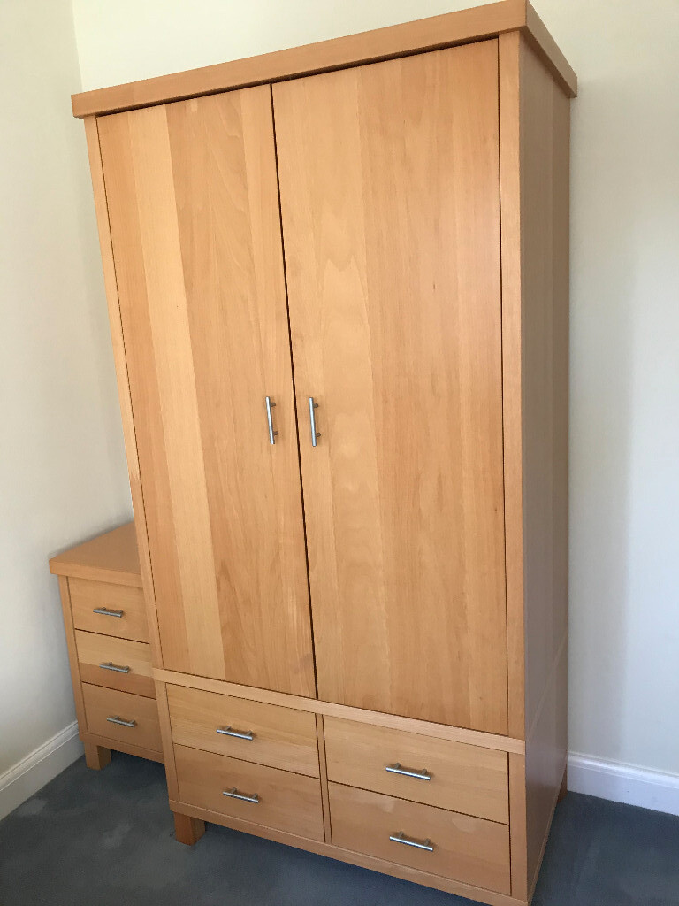 Wardrobe with hanging space and four drawers in Exeter, Devon Gumtree