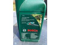 Bosch chainsaw oil - 1l - almost full