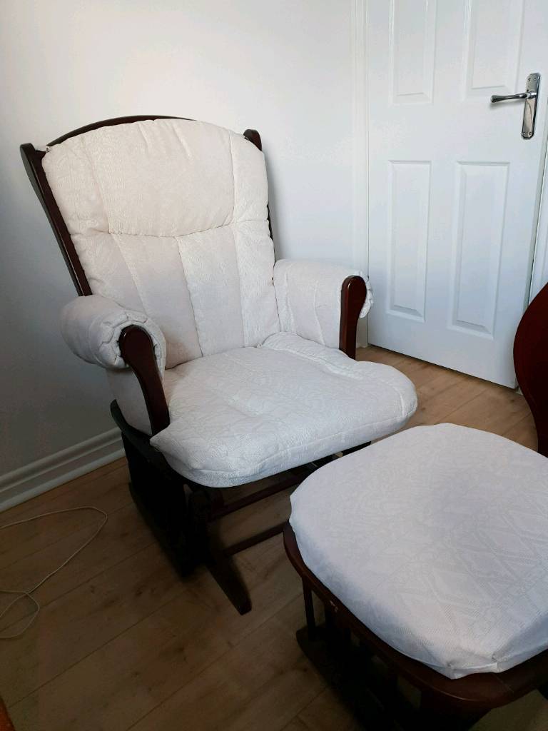 Nursing chair with matching stool- offers considered | in Peterlee