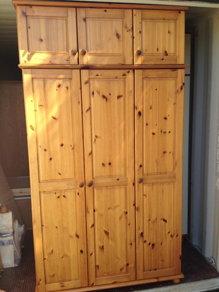 Wardrobes Solid Pine Top Box For Triple Wardrobe Home Furniture