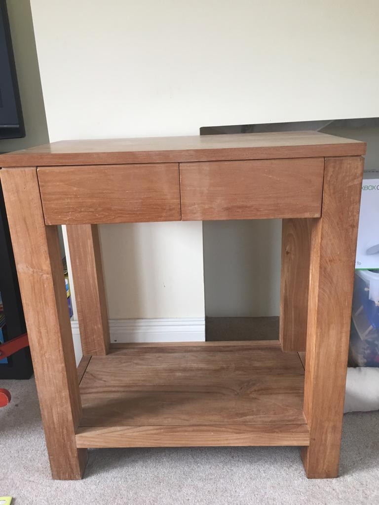 Console Table Natural Solid Teak in Hillsborough, County Down Gumtree