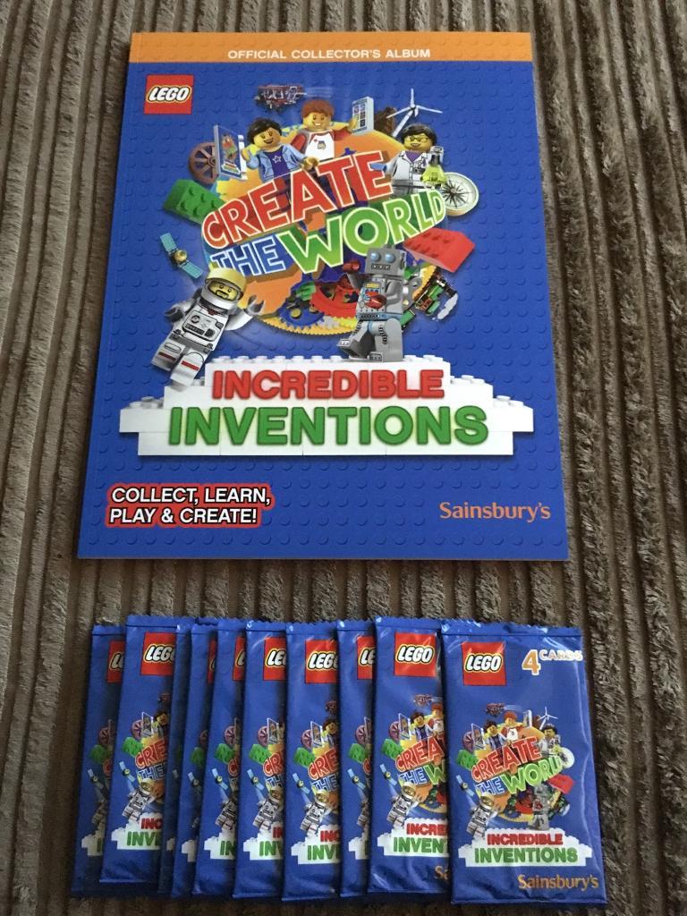 Sainsbury’s Lego incredible inventions 2018 book and 60 cards in