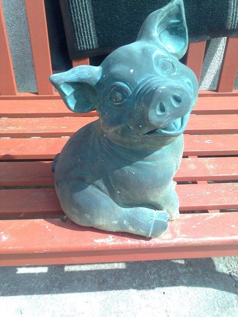 large resin pig ornament in Redruth, Cornwall Gumtree