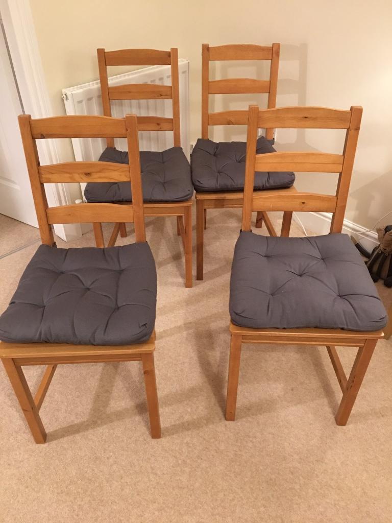4 X IKEA Jokkmokk chairs and cushions in Lenzie, Glasgow Gumtree