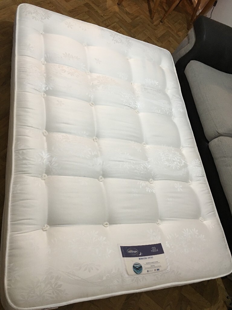 Almost new comfort silentnight bexley miracoil orthopaedic double