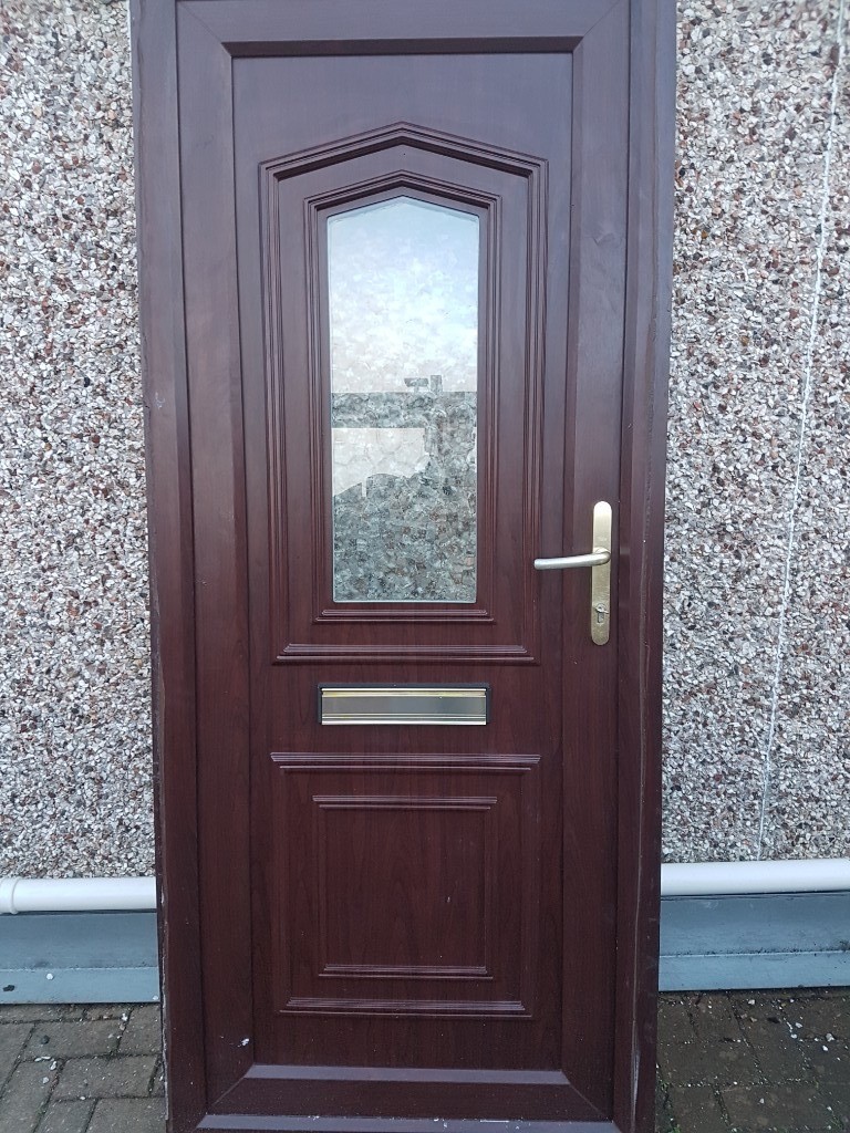 Upvc door rosewood grain exterior in Falkirk Gumtree