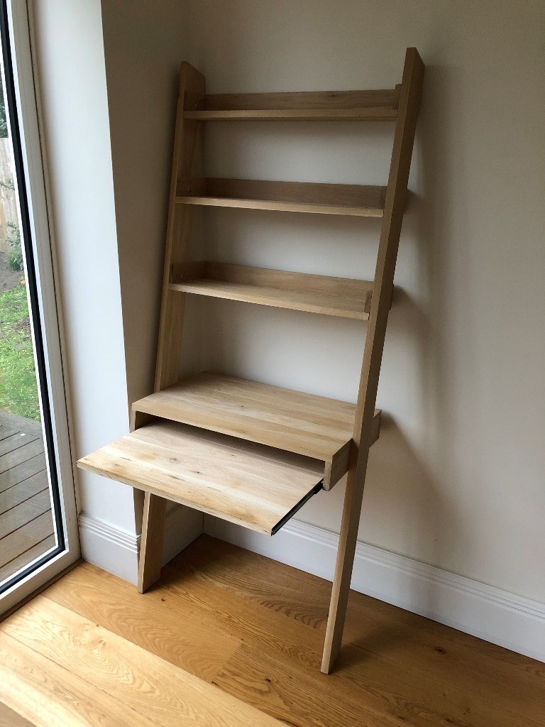 Desk / Ladder Shelf Unit (by Garden Trading / oak) in Hersham, Surrey