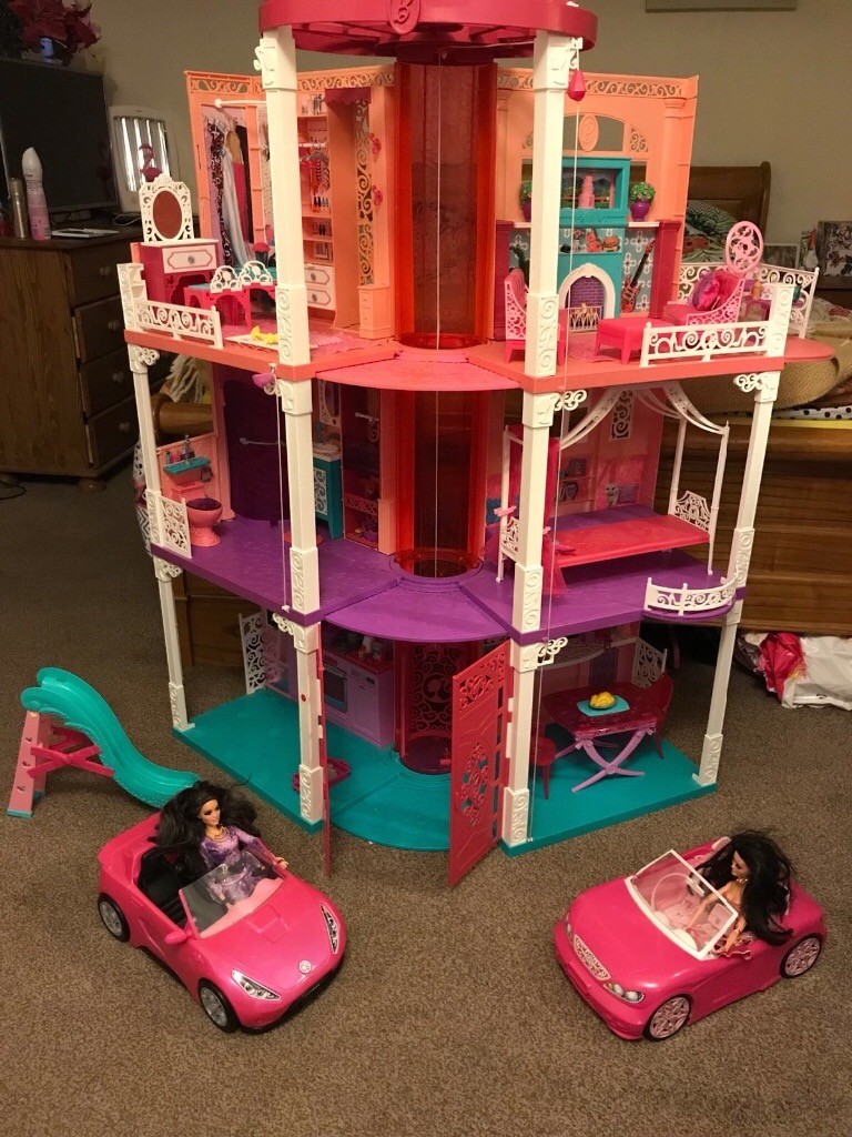 Barbie Dreamhouse with Barbies & Cars | in Lytham St Annes, Lancashire