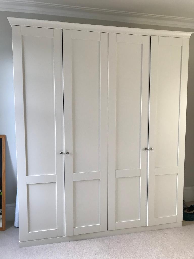 Two Tall Shaker Style Wardrobes From John Lewis In Palmers Green