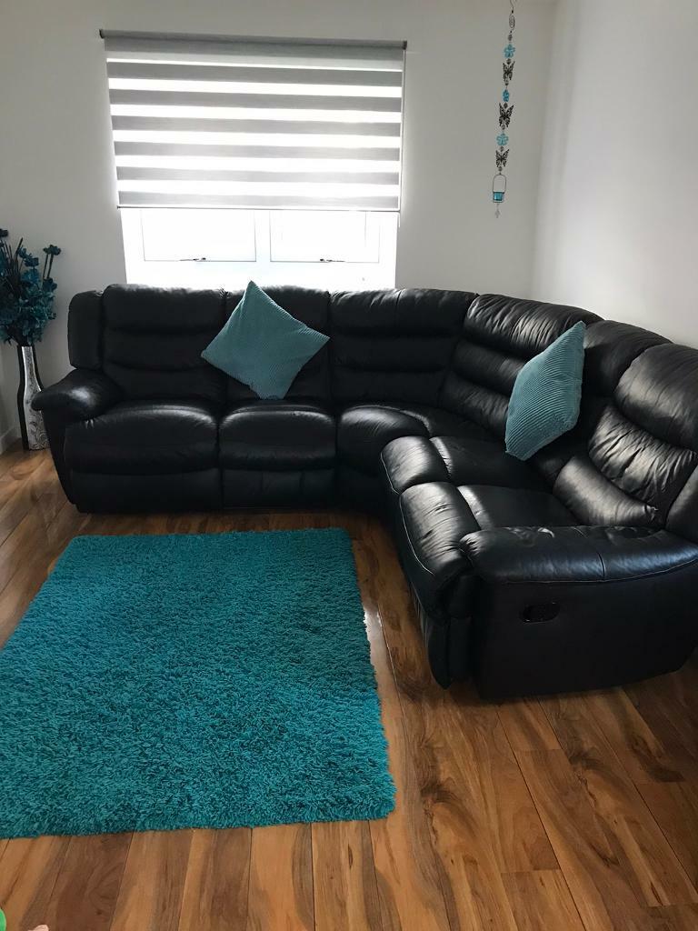 Genuine leather corner sofa in Whitburn, West Lothian Gumtree