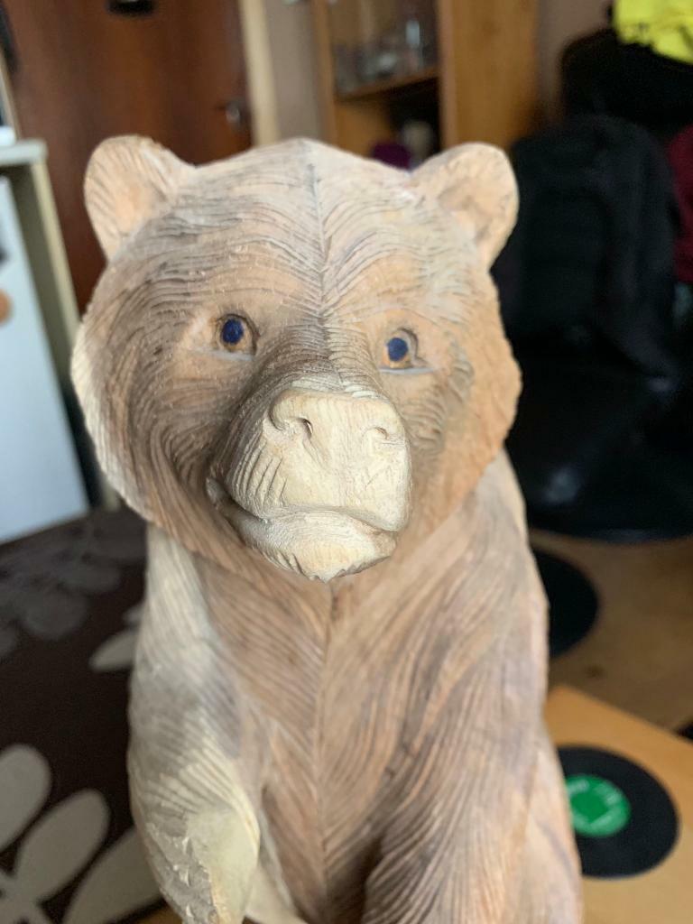 Wood carving . Bear cub £25 in Dundee Gumtree