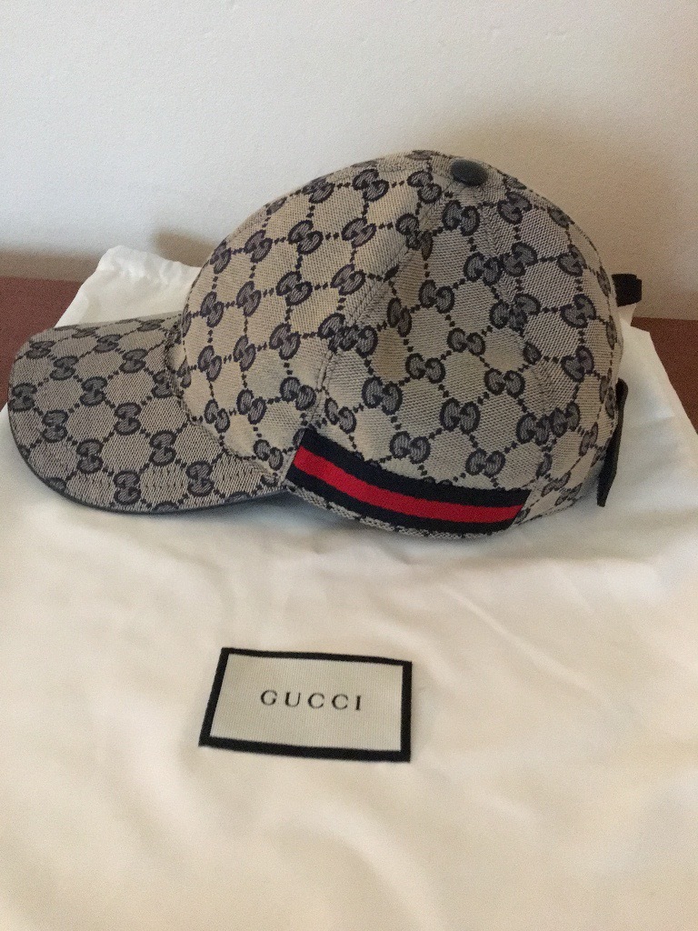 gucci canvas baseball hat