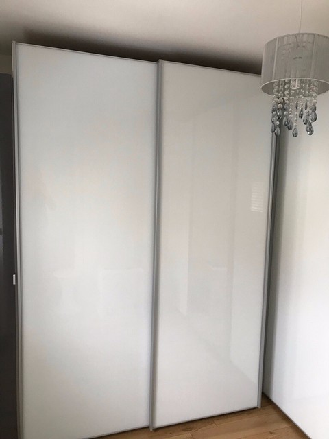 John Lewis Elstra Wardrobes With White Glass And Mirrored Sliding