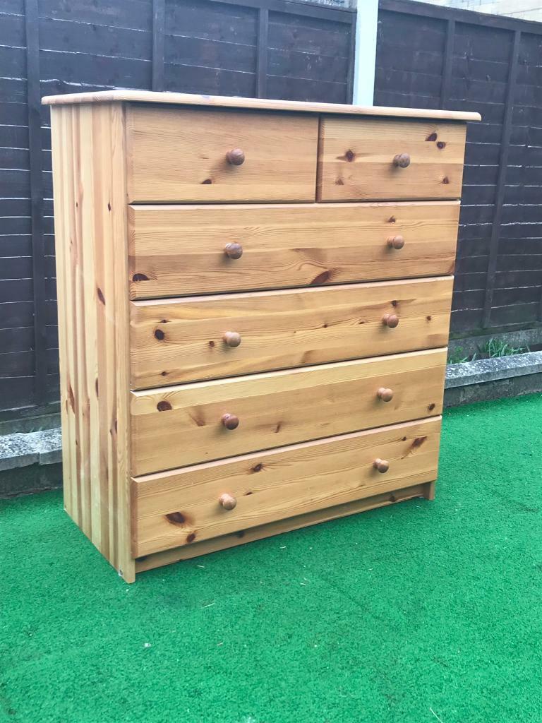 Pine chest of six drawers in Poole, Dorset Gumtree