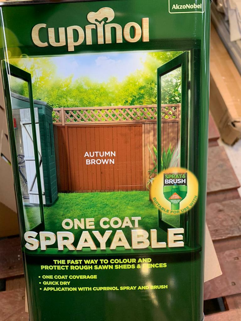 Cuprinol sprayable Decking Oil Decking Stain Ronseal Shed and Fence