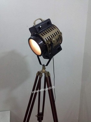 Marine Vintage Designer39s Spotlight With Floor Lamp Tripod Christmas Gift