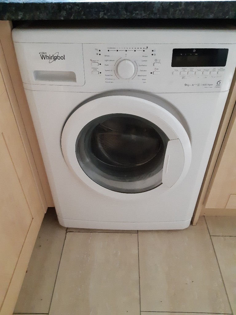 Whirlpool 9KG 6th Sense washing machine, perfect working order in