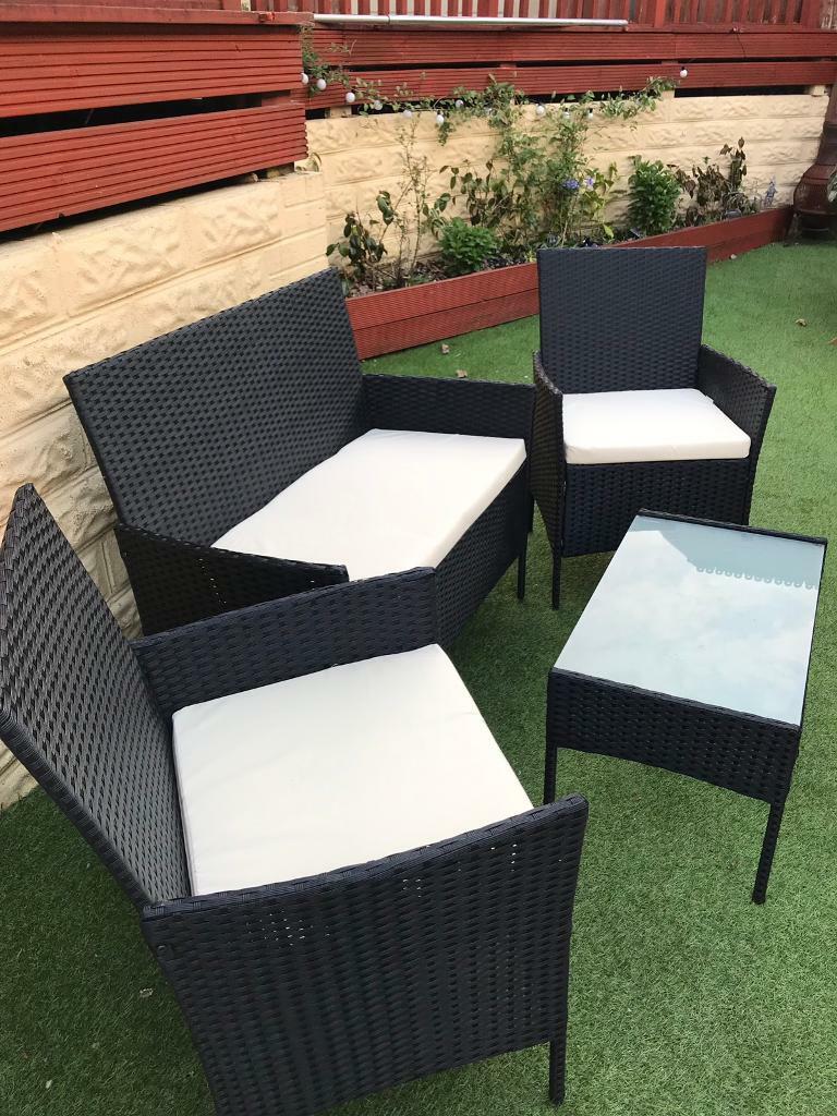 Rattan all weather garden furniture new never used only assembled. NOW