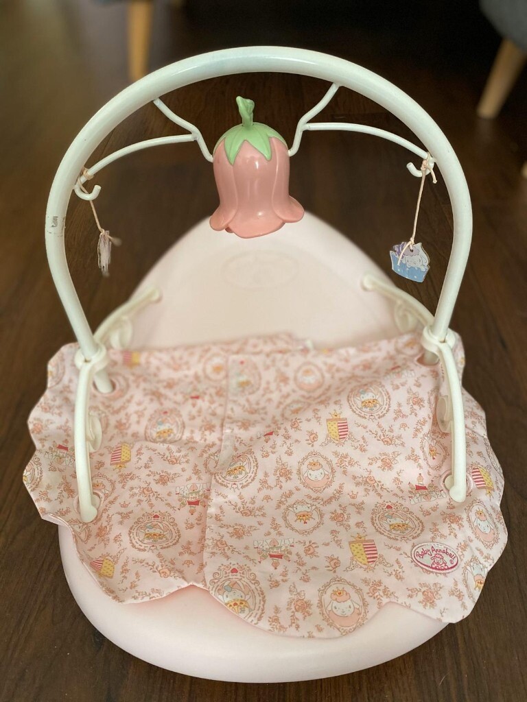 Baby Annabell Pink Rose Petal Baby Bouncer Rocker in Kirkliston