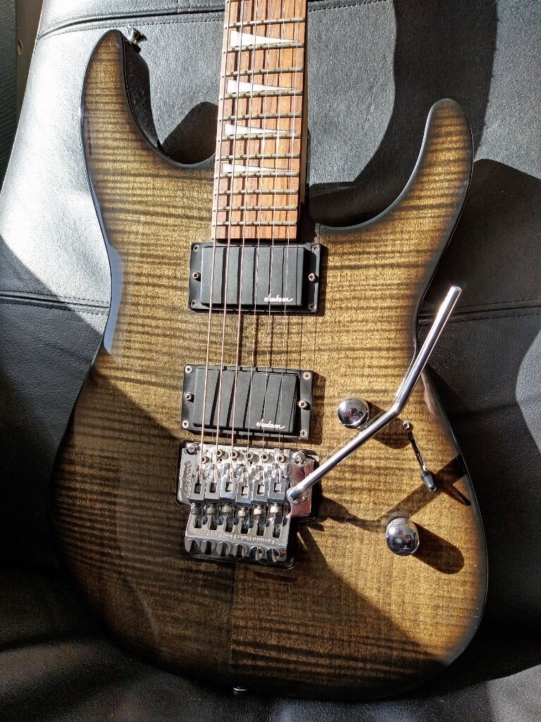 2010 Jackson Electric Guitar Floyd Rose Reverse Headstock Flame Top