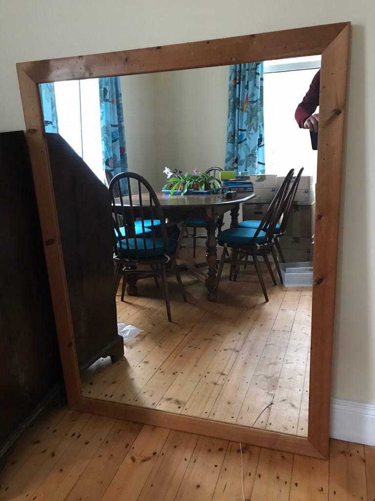 Large mirror in rustic pine frame in Bangor, County Down Gumtree