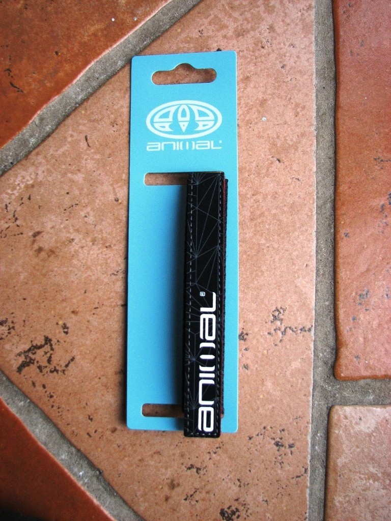 Mens Genuine velcro watch strap by ANIMAL, Narrow model L57Rich Red