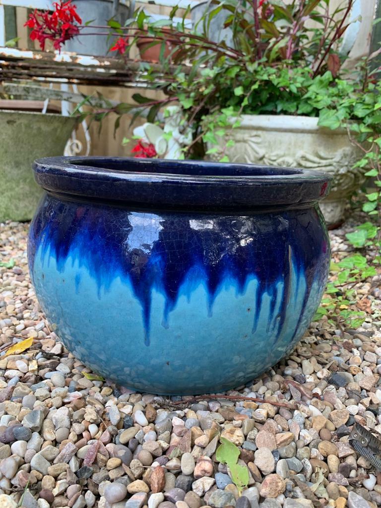 Garden planter, glazed ceramic, frost proof in West 