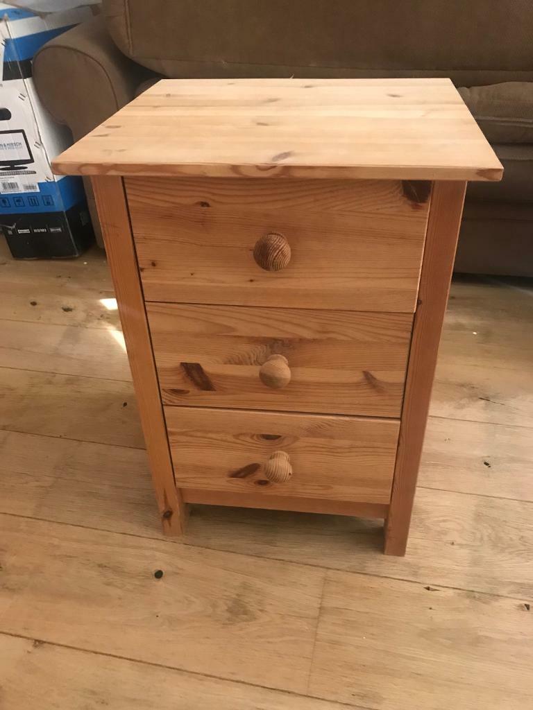 Pine bedside in Poole, Dorset Gumtree